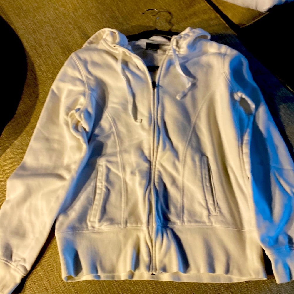 Champion White Womens Hoodie S